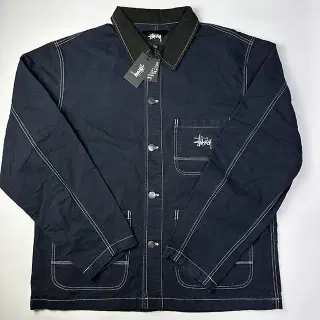 ジャケット・アウター STUSSY Brushed Moleskin Chore jacket L Stussy Brushed Moleskin Chore Jacket Stussy